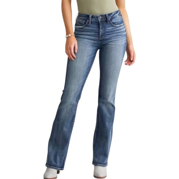 BUCKLE BLACK Fit No. 93 Boot Cut Stretch Jean Mid Rise Curvy Fit Size 30x30 EUC - Picture 1 of 12